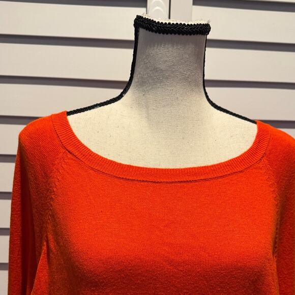 The Limited Vibrant Orange Long Sleeve Top very soft with side detail. - Picture 2 of 10